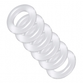 Комплект из 6 прозрачных эрекционных колец Ring Master Custom Ball Stretcher Kit - XR Brands - в Нижневартовске купить с доставкой
