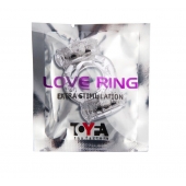 Прозрачное виброкольцо с двумя вибропульками - Toyfa Basic - в Нижневартовске купить с доставкой