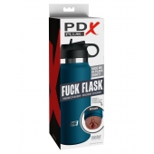 Смуглый мастурбатор-вагина в синей колбе F*ck Flask - Pipedream - в Нижневартовске купить с доставкой