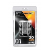 Прозрачная насадка с шипами STAY HARD COCK SLEEVE 01 CLEAR - Blush Novelties - в Нижневартовске купить с доставкой