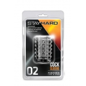 Прозрачная насадка на пенис с шишечками STAY HARD COCK SLEEVE 02 CLEAR - Blush Novelties - в Нижневартовске купить с доставкой