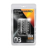 Прозрачная насадка с шипами и шишечками STAY HARD COCK SLEEVE 03 CLEAR - Blush Novelties - в Нижневартовске купить с доставкой