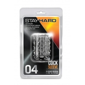 Прозрачная насадка с бороздками STAY HARD COCK SLEEVE 04 CLEAR - Blush Novelties - в Нижневартовске купить с доставкой