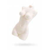 Белая интерьерная свеча в форме женского торса - 850 гр. - Pecado - купить с доставкой в Нижневартовске