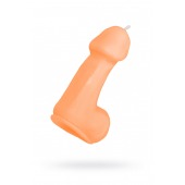 Оранжевая свеча в форме пениса - 47 гр. - Pecado - купить с доставкой в Нижневартовске