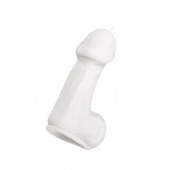 Белая свеча в форме пениса - 47 гр. - Pecado - купить с доставкой в Нижневартовске