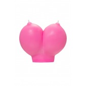 Розовая свеча «Сиськи» - 150 гр. - Pecado - купить с доставкой в Нижневартовске