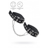 Черные оковы из одного ремешка с люверсами - Pecado - купить с доставкой в Нижневартовске