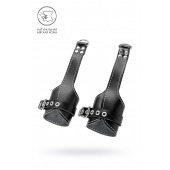 Черные подвесы с белой строчкой - Pecado - купить с доставкой в Нижневартовске