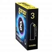 Супертонкие презервативы Ganzo Invisible - 3 шт. - Ganzo - купить с доставкой в Нижневартовске