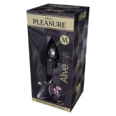 Серебристая анальная втулка Mini Metal Butt Plug Size M с розовым кристаллом - Adrien Lastic в Нижневартовске Серебристая анальная втулка Mini Metal Butt Plug Size M с розовым кристаллом - Adrien Lastic