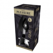 Серебристая анальная втулка с прозрачным кристаллом Mini Metal Butt Plug Size L - 9 см. - Adrien Lastic в Нижневартовске Серебристая анальная втулка с прозрачным кристаллом Mini Metal Butt Plug Size L - 9 см. - Adrien Lastic