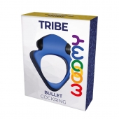 Синее эрекционное кольцо Wooomy Tribeс с вибрацией - Adrien Lastic - в Нижневартовске купить с доставкой
