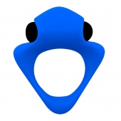 Синее эрекционное кольцо Wooomy Tribeс с вибрацией - Adrien Lastic - в Нижневартовске купить с доставкой