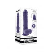 Фиолетовый вибратор на присоске с поступательными движениями Pleasure Rider - 22,2 см. - Evolved купить в Нижневартовске с доставкой в Orgasmix.ru Фиолетовый вибратор на присоске с поступательными движениями Pleasure Rider - 22,2 см. - Evolved