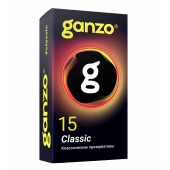 Классические презервативы с обильной смазкой Ganzo Classic - 15 шт. - Ganzo - купить с доставкой в Нижневартовске