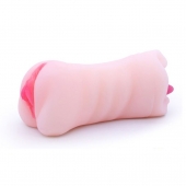 Телесный двусторонний мастурбатор - вагина и ротик - Boys of Toys - в Нижневартовске купить с доставкой