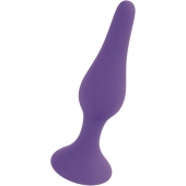 Фиолетовая анальная втулка Silcone Purple Plug Medium - 11 см. - Boys of Toys в Нижневартовске Фиолетовая анальная втулка Silcone Purple Plug Medium - 11 см. - Boys of Toys