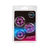 Набор из 3 лиловых эрекционных колец различной формы - Erowoman-Eroman - в Нижневартовске купить с доставкой