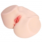 Мастурбатор-полуторс с двойным слоем материала и вибрацией Jenny Onahole Real Vagina - KOKOS - в Нижневартовске купить с доставкой