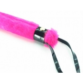 Нежная плеть с розовым мехом BDSM Light - 43 см. - БДСМ Арсенал - купить с доставкой в Нижневартовске