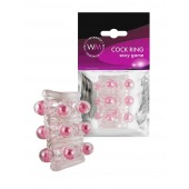 Прозрачная сквозная насадка на пенис с цветными шариками - Erowoman-Eroman - в Нижневартовске купить с доставкой