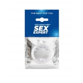 Эрекционное кольцо со стимулирующими шариками сверху и снизу - Sex Expert - в Нижневартовске купить с доставкой