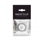 Эластичное эрекционное кольцо с длинными черными «ресничками» - Sextaz - в Нижневартовске купить с доставкой