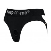 Черные трусики для насадок Heroine Lingerie Harness - size XL - Strap-on-me - купить с доставкой в Нижневартовске