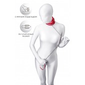 Красный ошейник с подкладкой из меха - ToyFa - купить с доставкой в Нижневартовске