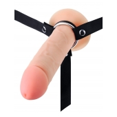 Мужской полый страпон на регулируемых ремешках - 22 см. - Sex Expert - купить с доставкой в Нижневартовске