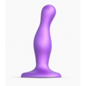 Фиолетовая насадка Strap-On-Me Dildo Plug Curvy size S - Strap-on-me - купить с доставкой в Нижневартовске