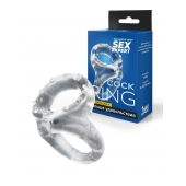 Прозрачное двойное эрекционное кольцо - Sex Expert - в Нижневартовске купить с доставкой
