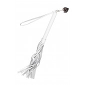 Белая кожаная плеть - 50 см. - Pecado - купить с доставкой в Нижневартовске