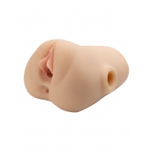 Телесный мастурбатор с вибрацией Double Pounder Vibrating Squeeze Stroker - Pipedream - в Нижневартовске купить с доставкой