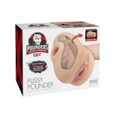 Телесный мастурбатор-вагина Pussy Pounder Squeeze Stroker - Pipedream - в Нижневартовске купить с доставкой