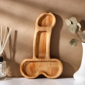 Деревянное блюдо для подачи в форме члена (25 х 16,5 х 1,7 см) - Сима-Ленд - купить с доставкой в Нижневартовске