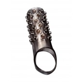 Дымчатая насадка на пенис с выпуклостями - 12 см. - Sex Expert - в Нижневартовске купить с доставкой