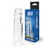Прозрачная закрытая насадка на член - 15 см. - Sex Expert - в Нижневартовске купить с доставкой