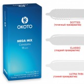 Презервативы OKOTO Mega Mix - 18 шт. - Sitabella - купить с доставкой в Нижневартовске
