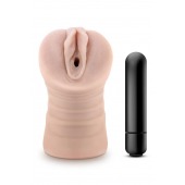 Телесный мастурбатор-вагина Ayumi с вибрацией - Blush Novelties - в Нижневартовске купить с доставкой