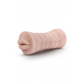 Телесный мастурбатор-ротик Nicole Vibrating Masturbator - Blush Novelties - в Нижневартовске купить с доставкой