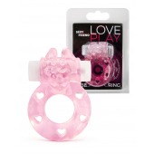 Розовое эрекционное виброкольцо в форме зайчика - 1137 - в Нижневартовске купить с доставкой