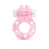 Розовое эрекционное виброкольцо в форме зайчика - 1137 - в Нижневартовске купить с доставкой