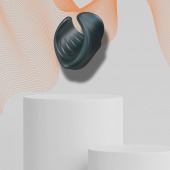 Серый сквозной мастурбатор с вибрацией Manwan Starter - Manwan - в Нижневартовске купить с доставкой