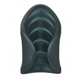 Серый сквозной мастурбатор с вибрацией Manwan Starter - Manwan - в Нижневартовске купить с доставкой