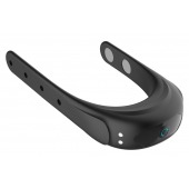 Черное эрекционное виброкольцо на ремешках - Boys of Toys - в Нижневартовске купить с доставкой