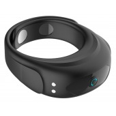 Черное эрекционное виброкольцо на ремешках - Boys of Toys - в Нижневартовске купить с доставкой