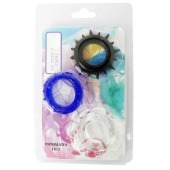 Набор из 3 эрекционных колец разного цвета и рельефа - Boys of Toys - в Нижневартовске купить с доставкой