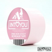 Розовый скотч для фиксации Non-Sticky Bondage Tape - 15 м. - Intoyou - купить с доставкой в Нижневартовске